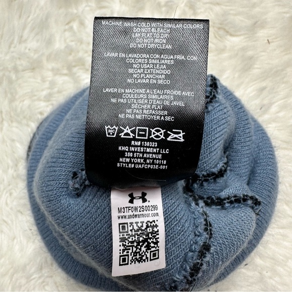 Under Armour Winter Hat Black & Blue Size 3-4 Years - Picture 7 of 10